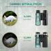 CAMMOO 12x42 HD Binoculars - IPX7 Fog & Waterproof - Bright BAK-4 Prism - Universal Phone Adapter - Bird Watching & Hunting - BLACK - Buy Online on SooperMarket.com