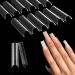 Kalolary Nail Extension Set - 120 U-Curve Nail Tips 50 Art Forms Nail Clips & Dual-Ended Brush | DIY Nail Art Tools for Stunning Manicures - Buy Online on SooperMarket.com