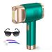 AMINZER 2023 New IPL Hair Removal Device 3-in-1 Functions HR/SC/RA 9 Energy Levels 999 900 Flashes Painless Laser Hair Removal Device with LCD Touch Screen for Women Men Face Armpits Legs Body D-green