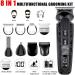 Hatteker 8-in-1 Beard & Mustache Trimmer for Men | Waterproof Hair Clipper & T-Blade Electric Razor | Cordless Grooming Kit & Gift for Men - Buy Online on SooperMarket.com
