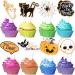 16Pcs Cake Toppers Halloween Cupcake Toppers Cake Insert Cards For Party Cake Decoration Halloween Cupcake Toppers - Buy Online on SooperMarket.com