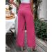 Vetinee High Waisted Wide Leg Dress Pants for Women - S Magenta | Business Office Trousers with Pockets - Buy Online on SooperMarket.com