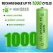 Rechargeable AA Batteries 1500mAh - High Capacity NIMH 1.2V - 8 Pack Pre-Charged for Solar Lights & Household Devices - Buy Online on SooperMarket.com
