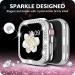 DABAOZA Bling Crystal Apple Watch 38mm Case - Women's Dressy Diamonds Cover for iWatch Series 1-8 & SE - Silver 38mm - Buy Online on SooperMarket.com