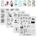KAD Nail Stamping Plates Set - Chinese Style Series (8pcs) | Nail Art Templates - Buy Online on SooperMarket.com