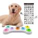 Mmggaish 7 colorful dog buttons dog communication buttons small buttons for dogs and cats describable buttons 50 stickers and bring your dog to speak (batteries contain).white