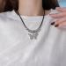 Oralgo Butterfly Necklace - Adjustable Ethnic Collarbone Chain for Women | Fashionable Jewelry International Shipping - Buy Online on SooperMarket.com