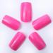 Buy Novo Ovo Neon Pink Holographic Press On Nails - Medium Angular Artificial Fingernails for Easy Application | International Shipping Available - Buy Online on SooperMarket.com