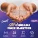 Gumi 1 Inch Large Clear Hair Elastics - 92 Pack of Ouchless No Damage Clear Elastic Hair Bands for Women & Girls - Snag Free Rubber Bands for Bun Ponytail - Ultra Durable Hair Ties - Buy Online on SooperMarket.com