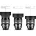 Ultimate Lens Kit for Canon EOS M6 Mark II, M50, M50 Mark II, M200 & Fuji X100V - 7pc 49mm Filter Set + Wide Angle & Telephoto Lens - Buy Online on SooperMarket.com