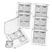 Gogogmee 6 Pcs Eye Shadow Empty Boxes Clear Eyeshadow Pans Eyeshadow Palette Transparent