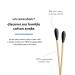 The Humble Co. Natural Bamboo Cotton Swabs (600 count) - Biodegradable Organic Eco-Friendly Swabs for Ears, Makeup, Pet Care & Cleaning (Black) - Buy Online on SooperMarket.com