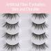 Wansiven Half False Eyelashes Natural 3D Eye Half Eyelashes Multi-layers Wispy Fluffy Curly False Lashes 10 Pairs J33 - Buy Online on SooperMarket.com
