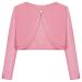 BONNY BILLY Girls Cardigan Long Sleeve Knitted Cotton Bolero Shrug Kids Clothing 3-4 Years Pink