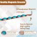 EnerCoppeX Copper Magnetic Bracelet for Women - Turquoise Jewelry with 3500 Gauss Magnet (COB-0173) - Buy Online on SooperMarket.com