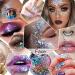 Chunky Glitter Gel - Festival Cosmetic Glitter for Face, Hair, Nails - Mermaid Sequins Liquid Eyeshadow - Long Lasting 50ml (#06 White) - Buy Online on SooperMarket.com