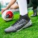 Vtasq Men's High Top Soccer Shoes - Professional Outdoor Football Training Footwear | Youth Athletics Sport - Size 46 EU - Black - Buy Online on SooperMarket.com