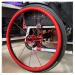 Wheelchair Push Rim Covers Wheelchair Cover Wheelchair Accessories Wheelchair Push Rim Covers Wheelchair Hand Push Protective Sleeve for Improve Grip (Color : Red Size : 22inch) 22inch Red