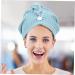 Cabilock Quick Drying Shower Cap Shower Cap Large Hair Cap Towel Turban Shower Essentials for Women Turbans for Women Bath Shower Cap Hair Drying Towel Quick Drying Bath Cap Head Bath Cap Blue 65.00X25.00X0.50CM - Buy Online on SooperMarket.com