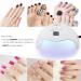 Professional 40W Gel UV LED Nail Lamp Dryer | 3 Timers for Gel Nail Polish | Nail Art Tools in White - Buy Online on SooperMarket.com