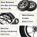 Wheelchair Front Wheel Solid Wheelchair Front Wheels Professional Wheelchair Wheel Replacement Rubber Wheelchair Tyre Used for Rollators Walk 1 Pair - Buy Online on SooperMarket.com
