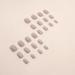 MISUD Short Square Press on Nails - Glossy Squoval Fake Nails with Glitter & Sequins - 24 pcs Gray Aurora Acrylic Nails for Stunning Nail Designs - Buy Online on SooperMarket.com