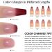 YTD Likomey Gel Polish Set 15ml Color Changing Nude Pink Burgundy Red and Glitter Nails Gel Kit Fall Winter Thermal Ombre Change Colors Translucent Salon Manicure UV Nail Vernis 2 Pcs 0.5 Oz 2-nude Pink Burgundy Red 15 ml (Pack of 2) - Buy Online on SooperMarket.com