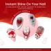 Modelones Gel Nail Polish 6 Colors White Glitter Winter Gel Nail Kit Sparkle Candy Cane Burgundy Dark Rose Champagne Silver Soak Off U V Gel Nail Art Manicure DIY Valentine s Day Gifts for Women Glitter Silver - Buy Online on SooperMarket.com
