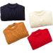 De feuilles Toddler Unisex Cable Knit Pullover Sweater with Warm Lining - Yellow (18-24 Months) - Buy Online on SooperMarket.com