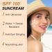 SPF 100 Face Cream With Hyaluronic Acid Face Moisturiser For Face Dark Spot Remover Cream For Face Vitamin E Cream Protects Brightens And Evens Skin Tone Anti Wrinkle Face Cream For Dry&Aging Skin - Buy Online on SooperMarket.com