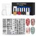 Wirlsweal Nail Art Template Set - DIY Steel Stamp Plate Kit for Nail Salon Decorations - Buy Online on SooperMarket.com