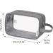 Narwey Clear Travel Toiletry Bag - Grey Makeup Organizer for Women on the Go - Buy Online on SooperMarket.com