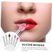 BELLIFFY 6pcs Eye Shadow Brush Makeup Eyeshadow Big Sequined Eyeshadow Brush Transparent Plastic Handle - Buy Online on SooperMarket.com