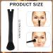 Nose Makeup Brush - U-Shaped Double Ended Contour Brush for Precise Blush & Highlight | 2-in-1 Puffy Makeup Tool for Beginners & Professionals | All Black - Buy Online on SooperMarket.com