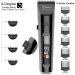 Hatteker Men's Cordless Hair Clipper & Beard Trimmer Kit - Waterproof, Professional Grooming Tool with LED Display - USB Rechargeable - 4 in 1 - Buy Online on SooperMarket.com