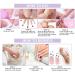 Long Coffin Press on Nails 3 Pack (72 PCS) with Glue Sticker and File - Full Cover Fake Nails for Women, Girls, Teens - Purple Pink Blue Ballet False Nails - Buy Online on SooperMarket.com