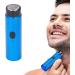 Portable Mini Electric Shaver for Men - Rechargeable Quiet Self-Sharpening | Ideal for Travel & Home Use (Blue - Buy Online on SooperMarket.com