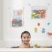 2 Set Bath Toy Organizer for Kids - Quick Dry Storage Net for Mesh Toys, Shower Organizer Bag with Hooks and Suction Cups - Buy Online on SooperMarket.com
