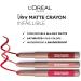 L'Oreal Paris Infallible Very Matte Lip Crayon Lipstick Smudge Proof Nude Lipstick 104 Tres Sweet 1 kg 104 Tres Sweet 1 count (Pack of 1) - Buy Online on SooperMarket.com