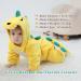 Doladola Baby Cartoon Animal Hooded Onesie | Infant Pajamas Romper | Yellow Dinosaur | 2.5-3.5 Years - Buy Online on SooperMarket.com