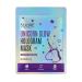 Soo'AE Unicorn Glow Hologram Mask 1 EA Clarify Brightening Hydrating Holographic Foil mask with Binchotan Activated Black charcoal Niacinamide Witch Hazel Detoxifying Soothing Mask
