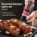 Soeos Salt and Pepper Grinder Set with Rainbow Peppercorns, Black Peppercorns, White Sea Salt, and Pink Salt - 9.8oz (277.82g) Total Spice - Plastic Bottle Grinder Included - Buy Online on SooperMarket.com