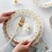 Dinnerware Dishes Plates Ceramic Embossed Dinner Plate Dinner Household Tableware Fruit Plate Dim Sum Plate Dinner Plate Baking Plate Kitchen Tableware Dinner Restaurant Family Party Plates (Size : 2 25cm - Buy Online on SooperMarket.com