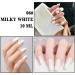TBeautfave Milky White Nail Polish White Nail Polish Quick Dry Long Lasting White Nail Varnish - Water Based No Need Cure Nail Gel Polish Non-Toxic Breathable Nail Polish Home Nail Art 06 - Buy Online on SooperMarket.com