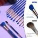 BS-MALL 18 Pcs Makeup Brushes Set with Case - Premium Synthetic Brushes for Foundation, Powder, Concealers, Eye Shadows - Dark Blue - Buy Online on SooperMarket.com