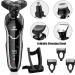 BestMal 5 in 1 Wet/Dry Electric Shaver for Men - Rechargeable Waterproof Razor with Nose Trimmer Sideburns Trimmer & Face Cleaning Brush - Buy Online on SooperMarket.com