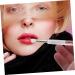 NOLITOY 4pcs Dual-Sided Lip Brush & Makeup Sponge Set | Travel & Applicator Tool for Lipstick & Eyeshadow | Transparent Color - Buy Online on SooperMarket.com