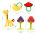 Baby Teething Toys - 5-Pack Silicone Teethers | BPA-Free, Freezer Safe | Soothe Infant Gums | Perfect Baby Gift - Buy Online on SooperMarket.com
