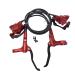 WIROJ Mountain Bike Hydraulic Disc Brake Set, Front & Rear Disc Brake Kit Fit Bicycle MTB XC Trail, e-Bike, Fat Bike, Upgrade kit for Mechanical Disc Brake (Red - Right Front & Left Back)