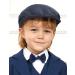 Mint Green Baby Flat Cap | Vintage Drivers Hat with Lining | Breathable & Soft | 0-8 Years | Sapphire Blue - Buy Online on SooperMarket.com